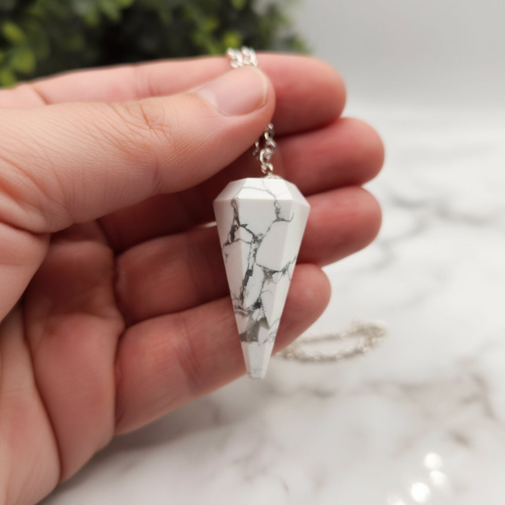 White Howlite Pendulum