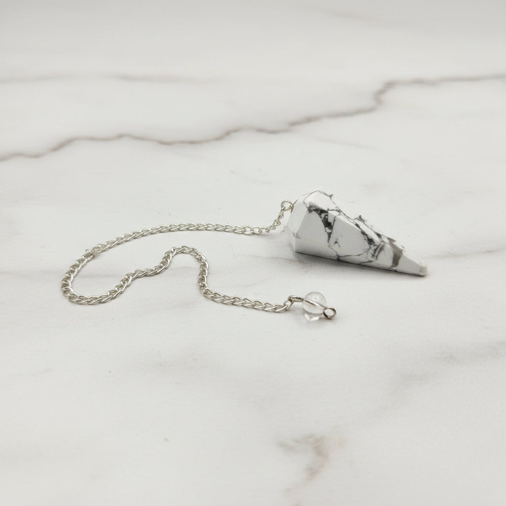 White Howlite Pendulum