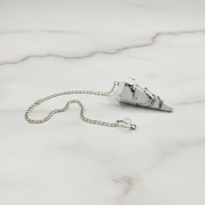 White Howlite Pendulum