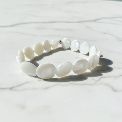 Shell Beaded Stretch Bracelet