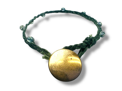 Braided Cord Bracelet- Button Closure*