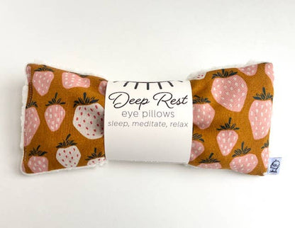 Strawberry-patterned deep rest eye pillow
