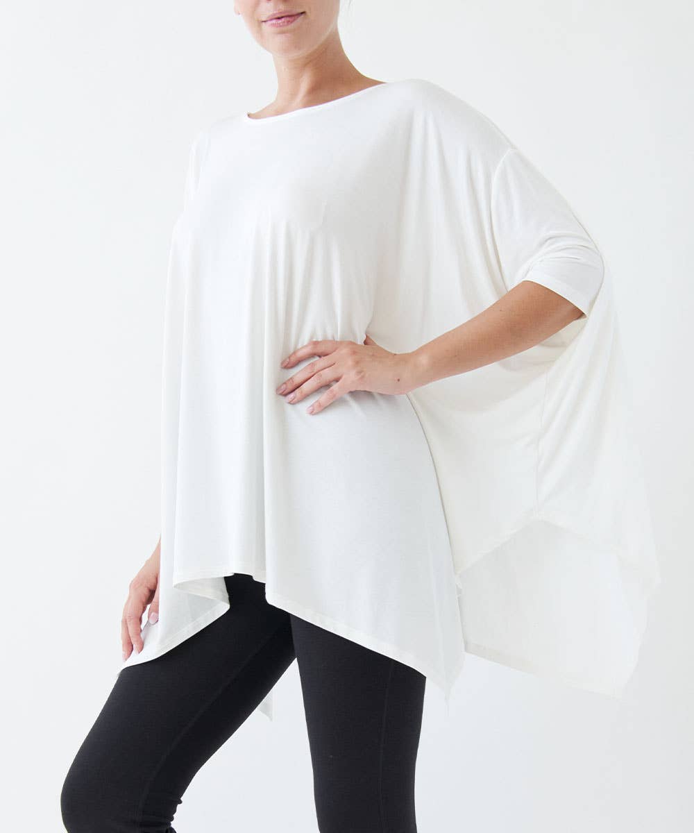 Bamboo Poncho Tunic Top