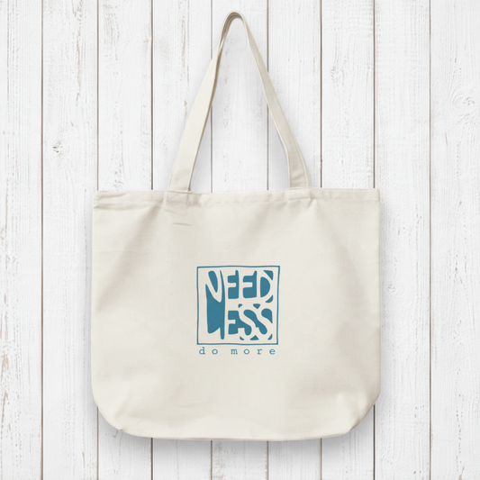 Motivational Gift Organic Canvas Tote Bag - DO MORE Artist Design