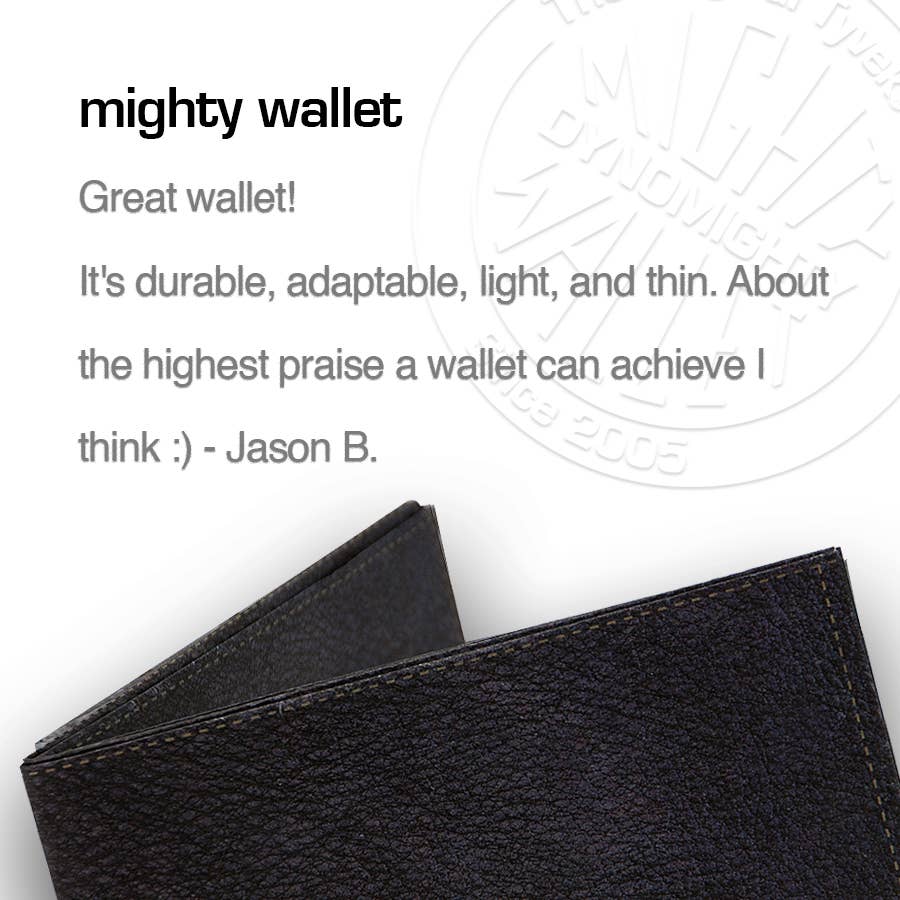 Black (faux) Leather Mighty Wallet Mighty Wallet