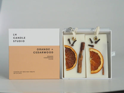 Closet wax bar freshener - Orange cedarwood