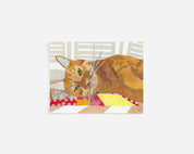 Orange Tabby Cat Note Card Mandy Warhol Fine Art