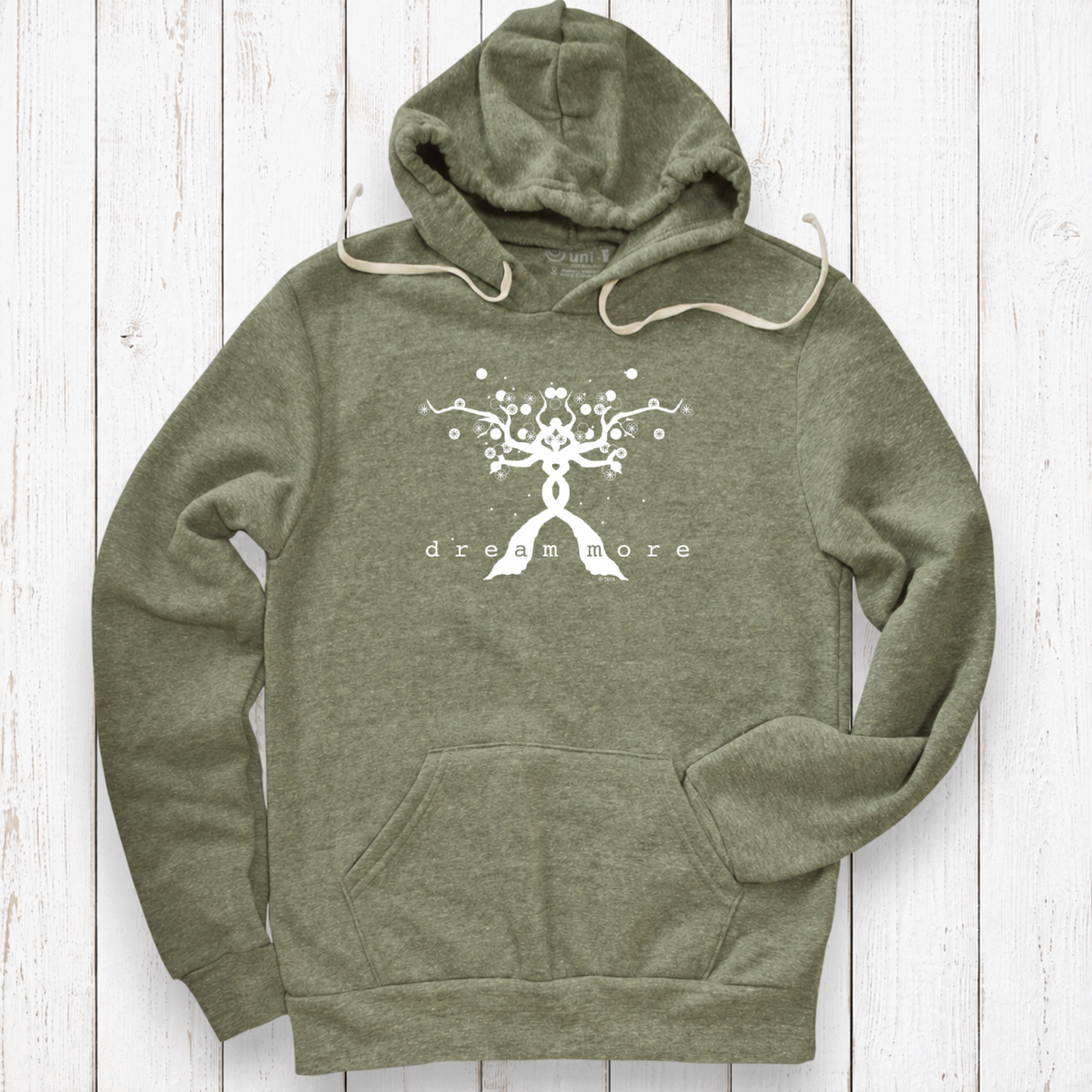 Heather olive hoodie on white wood.png