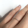 Solid Gold Diamond Alinea Ring: 6 Uni-T 