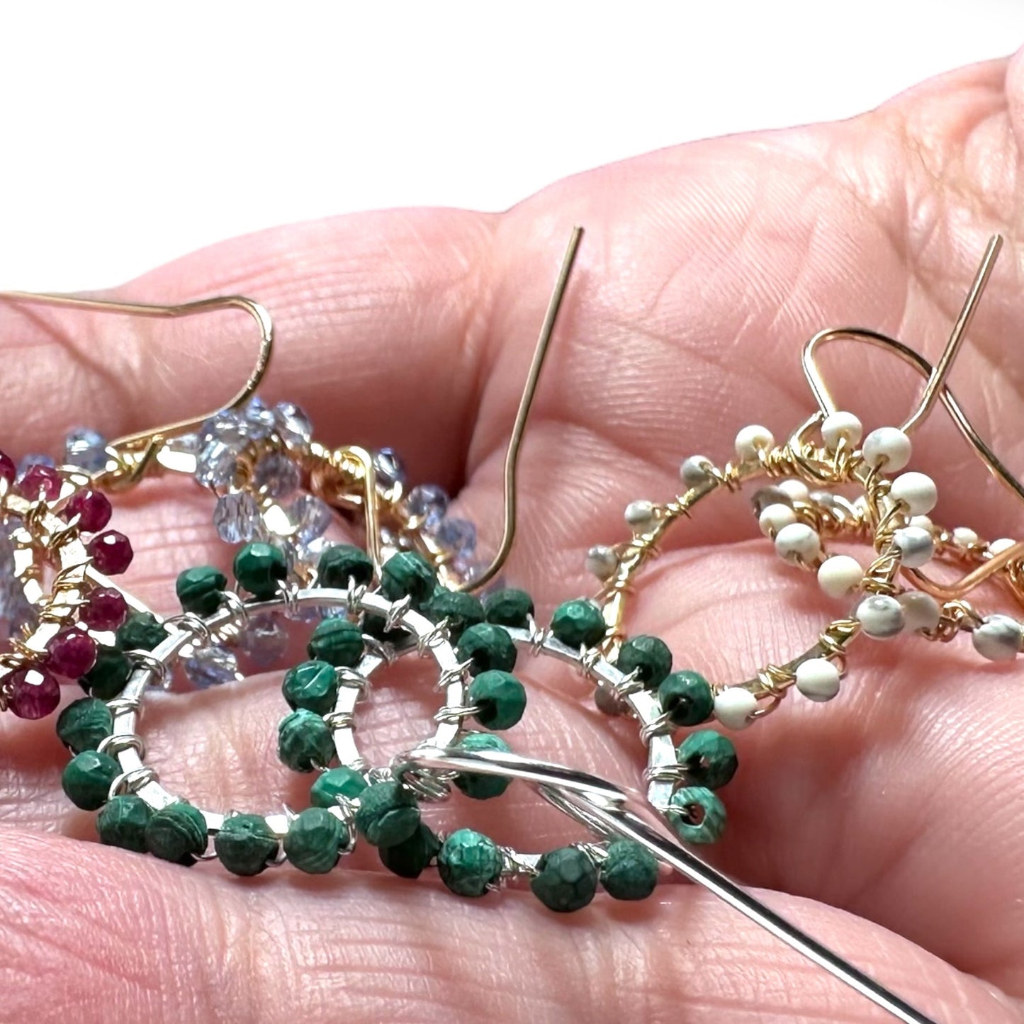 Gemstone Mini Hoops