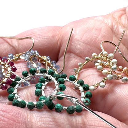 Gemstone Mini Hoops