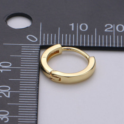 15mm Simple Round Hoop Huggie Earring*