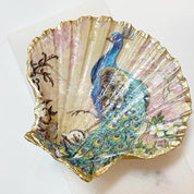 Peacock Scallop Shell Ring Dish Ana Razavi