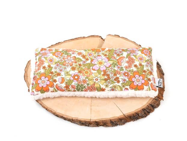 Deep Rest eye pillow on wood slice
