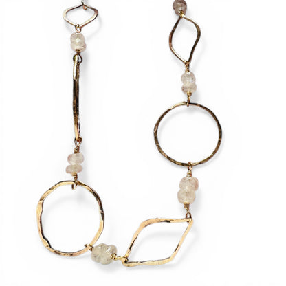 Gold Fill and and Moonstone Necklace