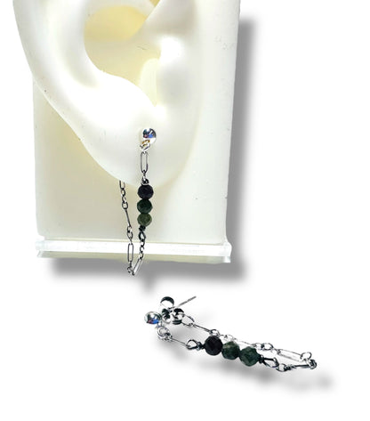 Jewelry tag with Chain Loop Earrings
