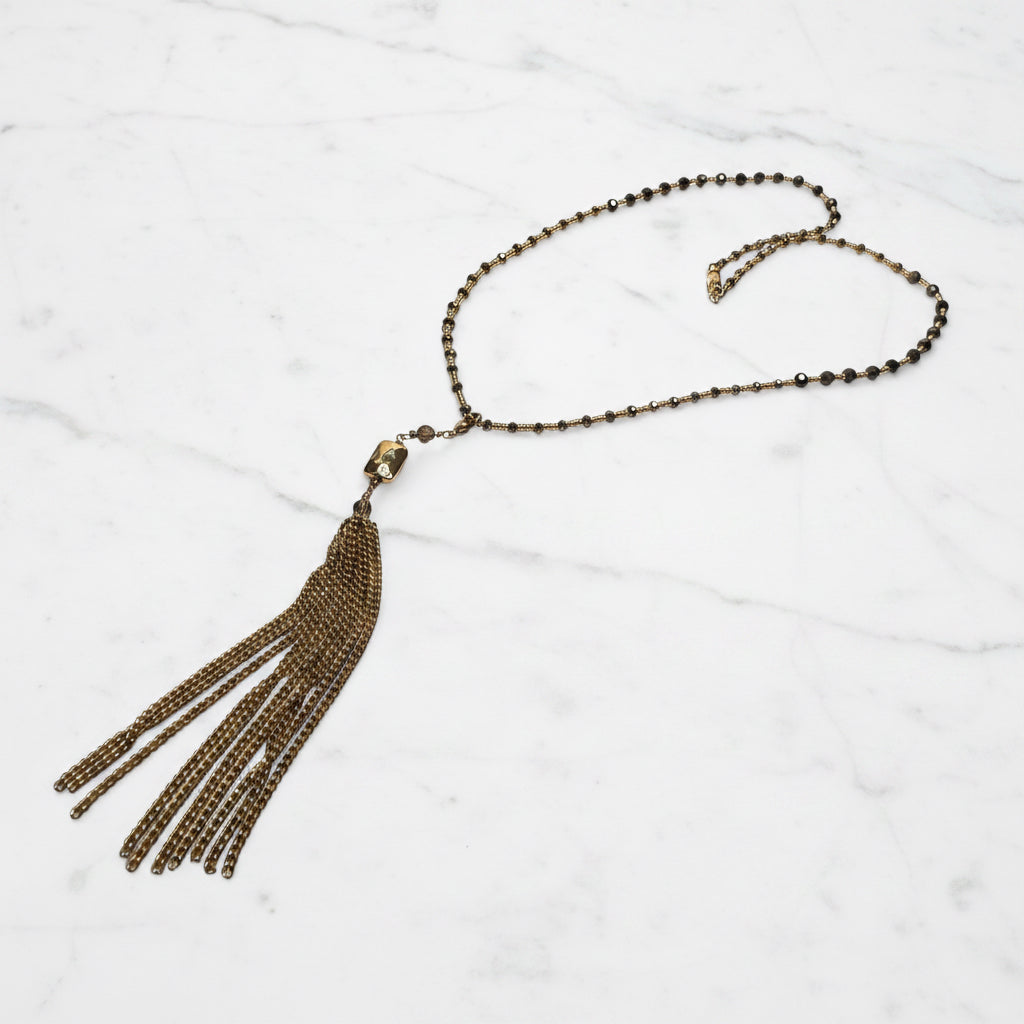 Long Tassel Removable Necklace***