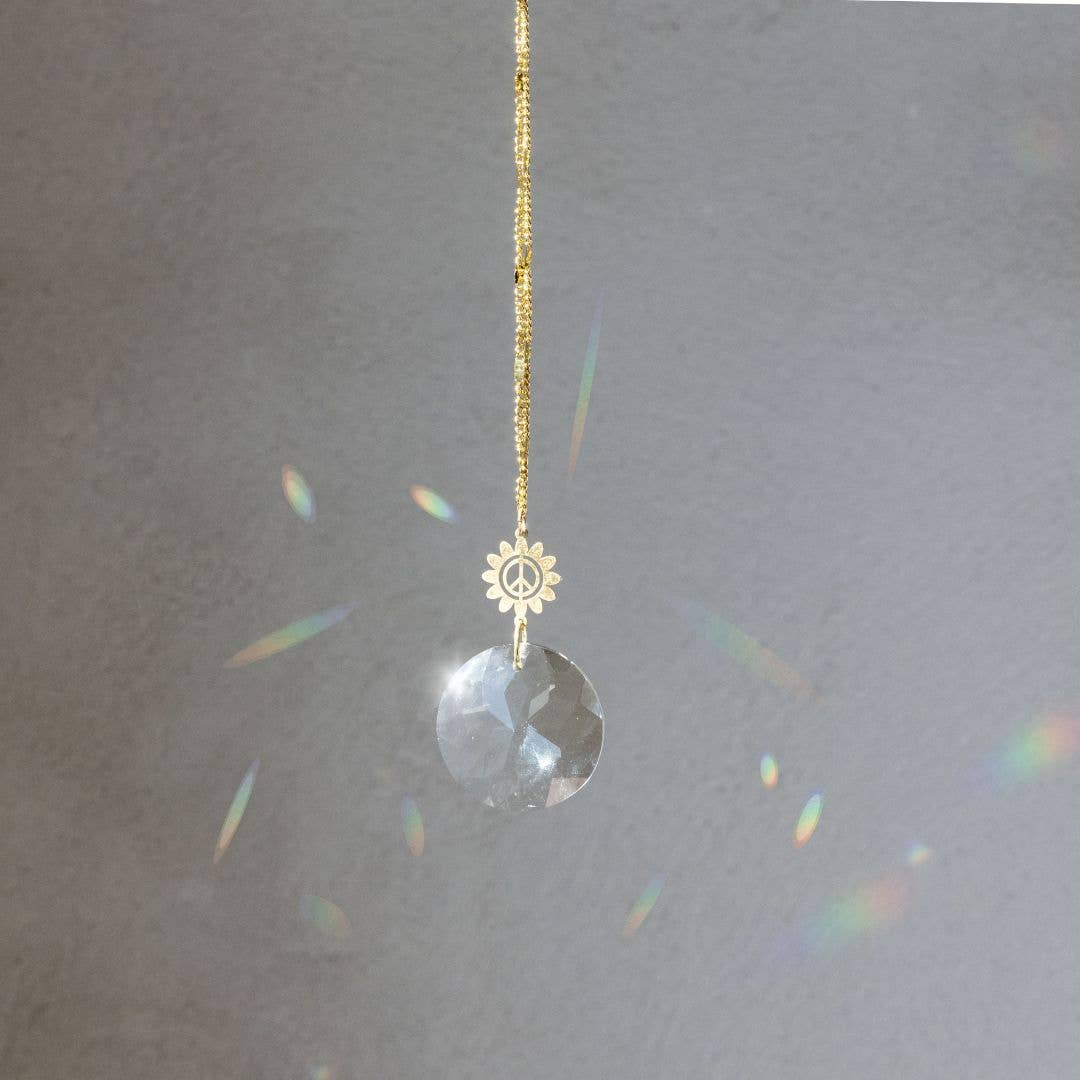 Pocket Suncatcher - Peace Flower