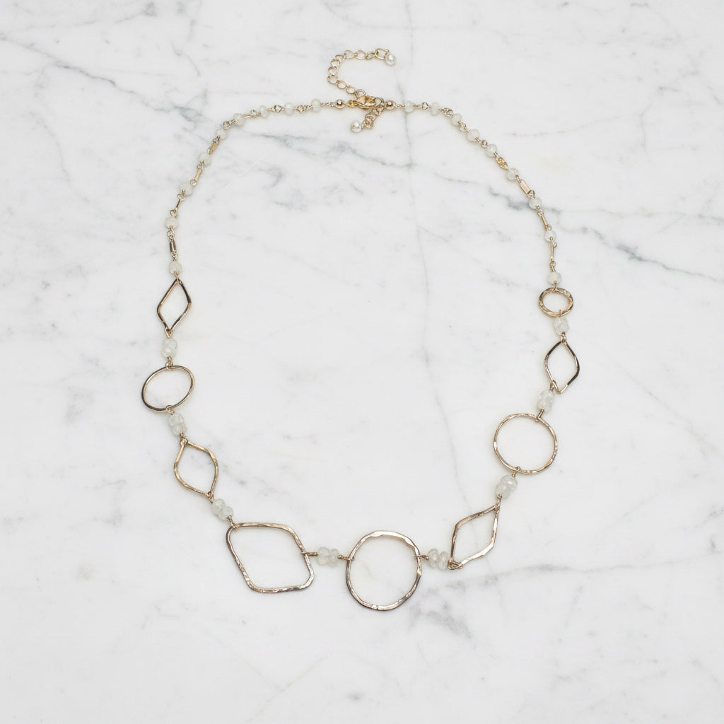 Gold Fill and and Moonstone Necklace