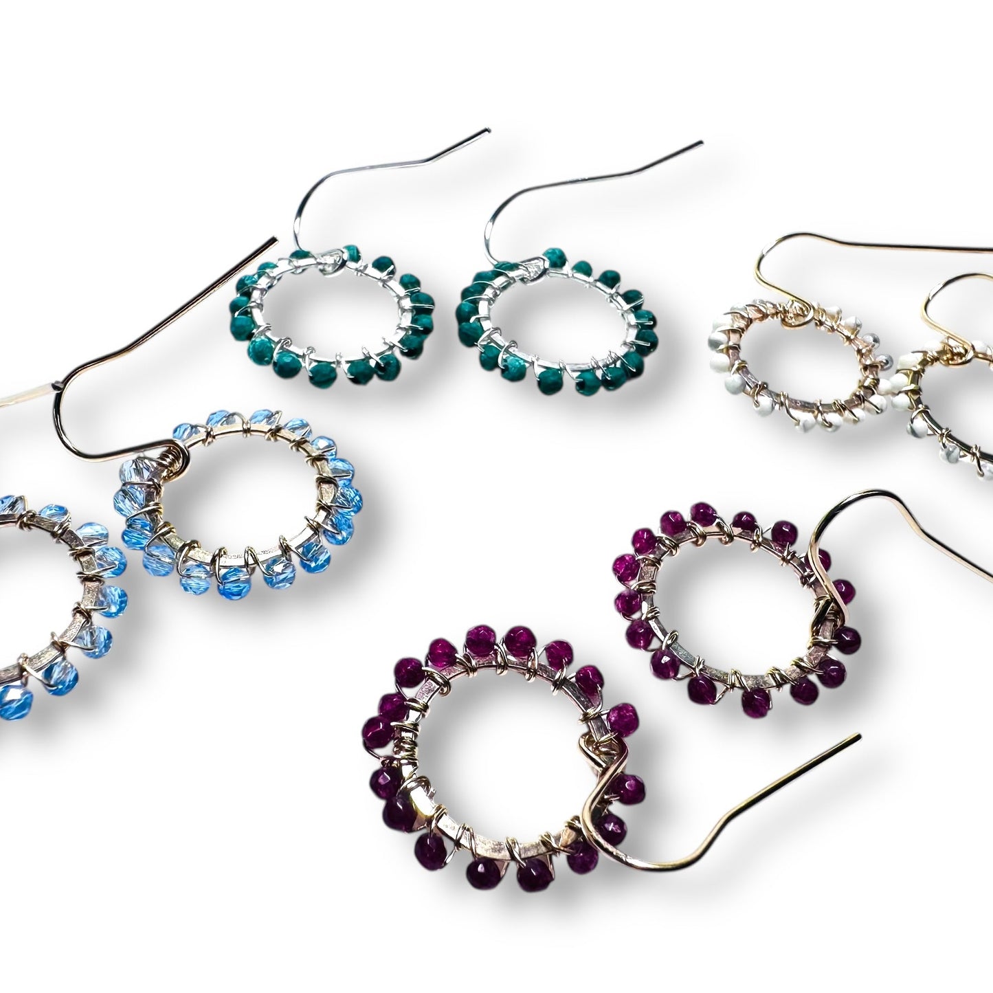 Gemstone Mini Hoops