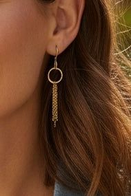 Chain Hoop Earrings***