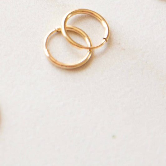 Gold Endless Hoops