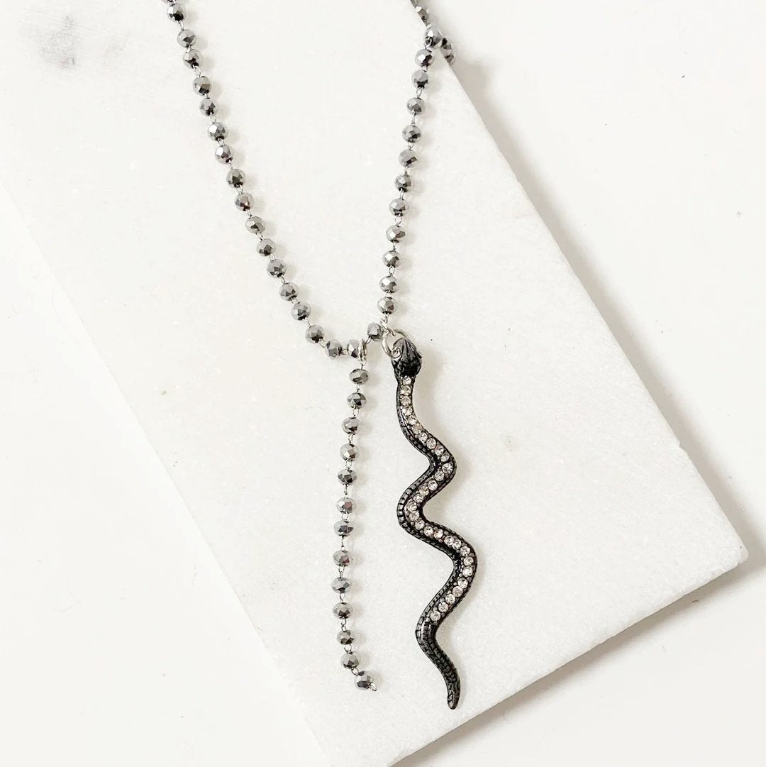 Cubic Zirconia Snake Necklace Regina McGearty
