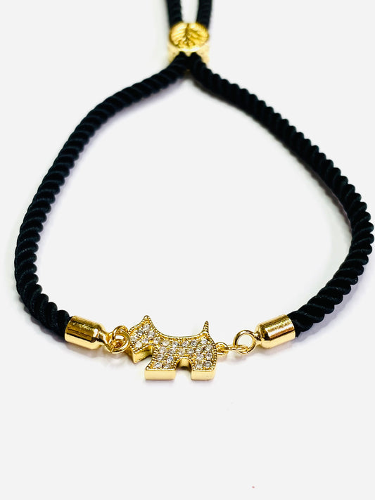 Sparkle Charm Bracelet, Cord Bracelet*