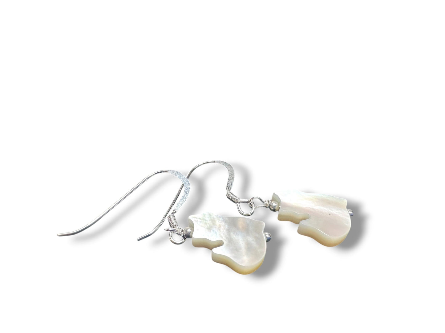 Kitty Mother of Pearl Earrings*