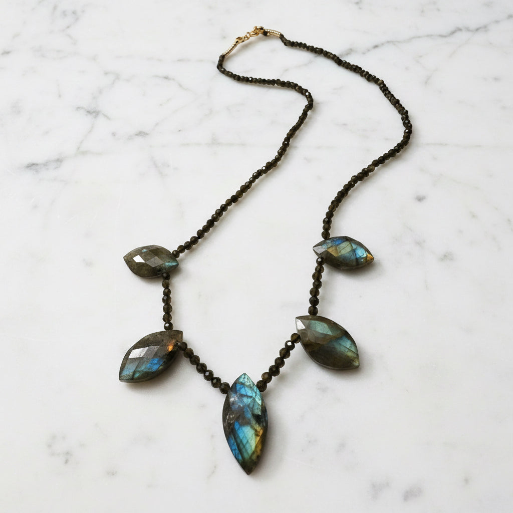 Labradorite Marquise Necklace