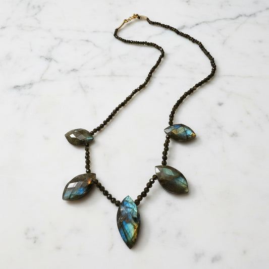 Labradorite Marquise Necklace