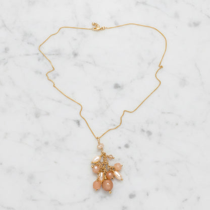 Peach Moonstone Necklace***
