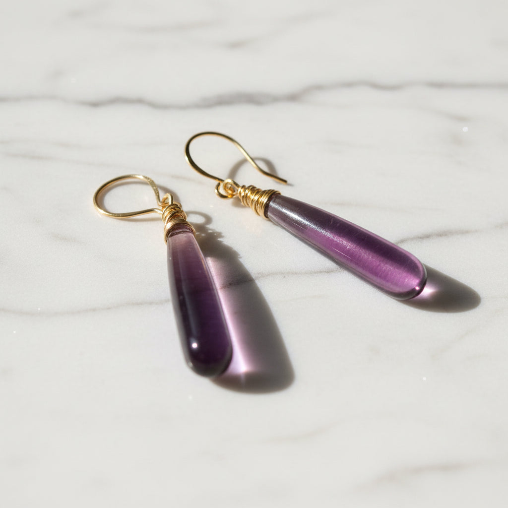 Quartz Drop Shape Earrings*
