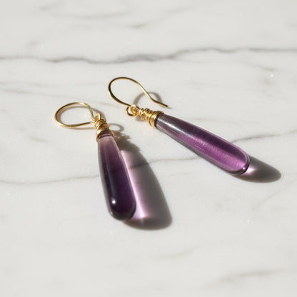 Quartz Drop Shape Earrings*