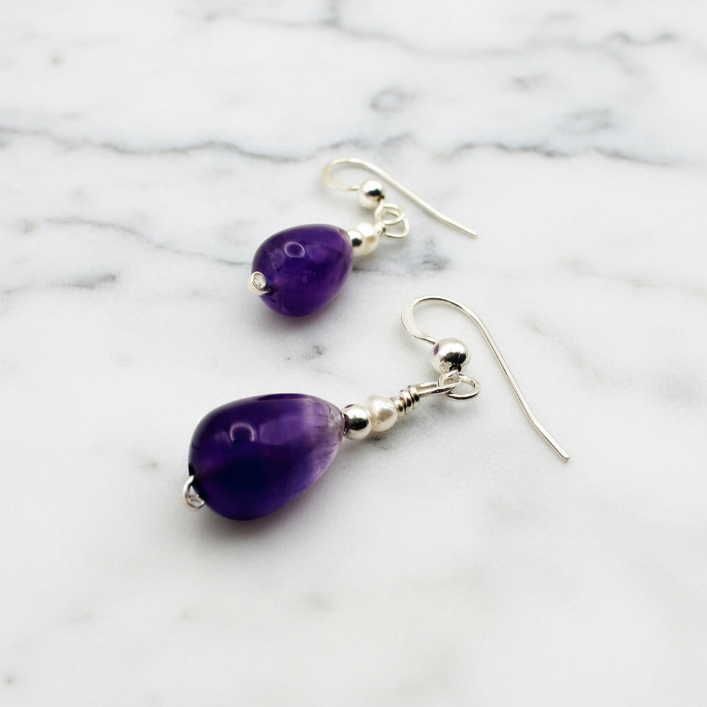 Amethyst Drop Earrings