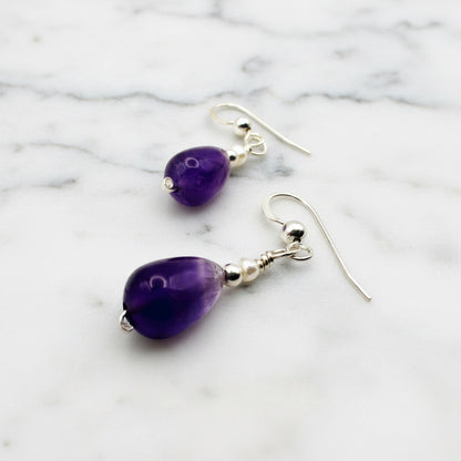 Amethyst Drop Earrings