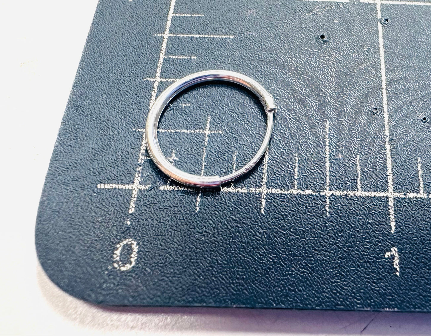 Small Simple Endless Silver Hoops*