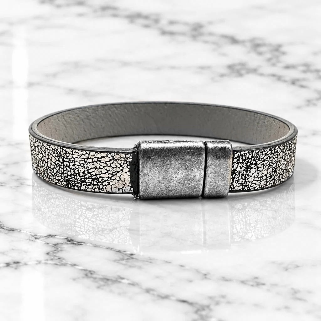 Men’s/Unisex, Leather Magnet Bracelet