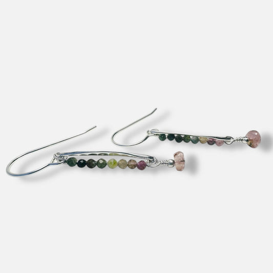 Drop Earrings-Tourmaline Gemstone*