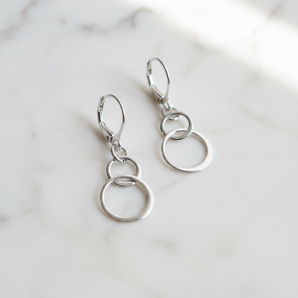 Triple Circle Earrings***