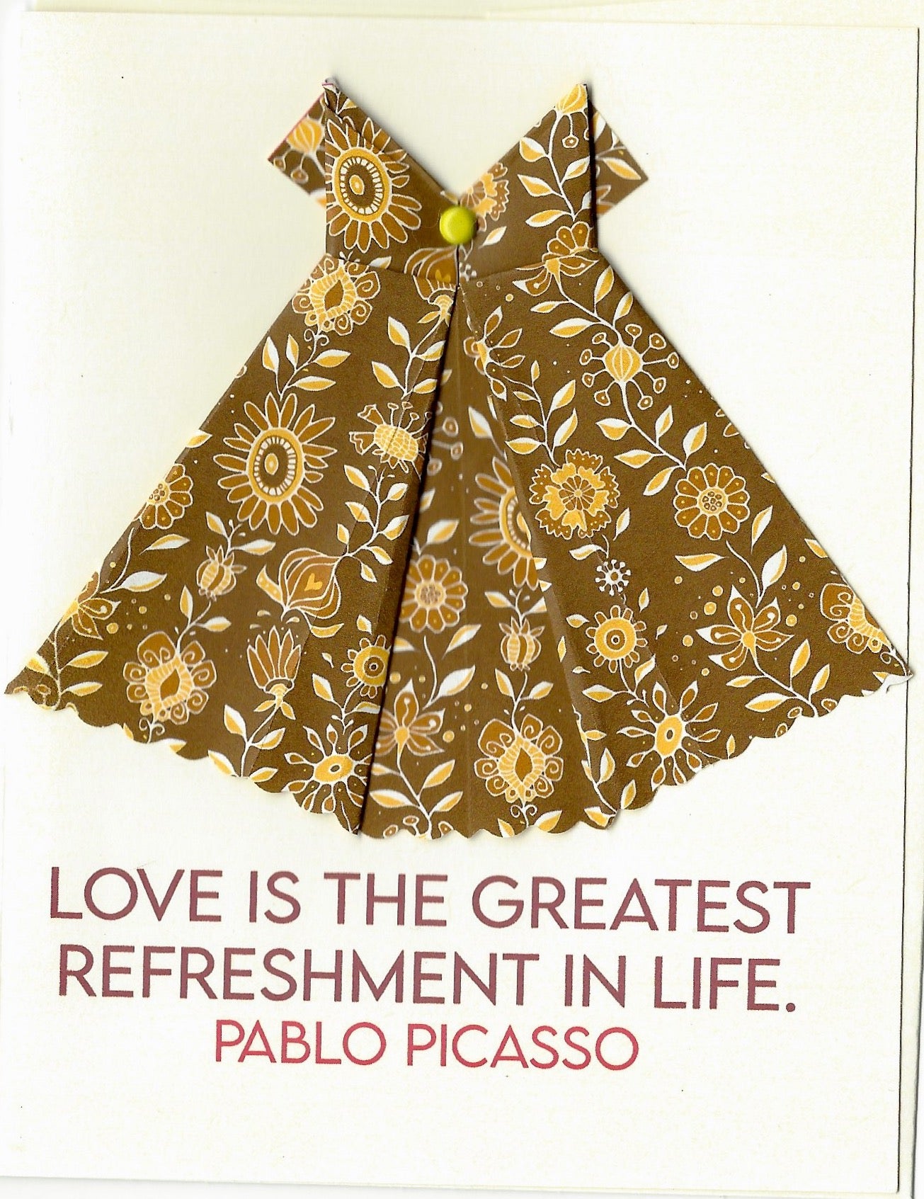 Love is the greatest refreshment ...dresscard Virginia Fitzgerald