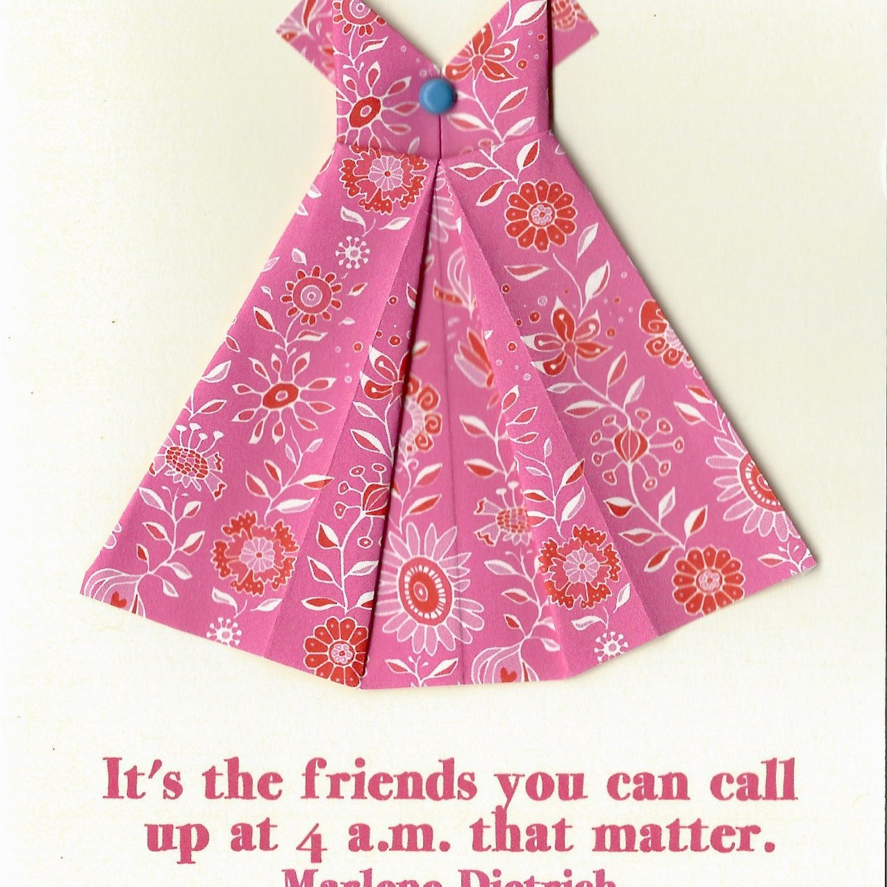 It's a friend that you can call ... friendship notecard Virginia Fitzgerald