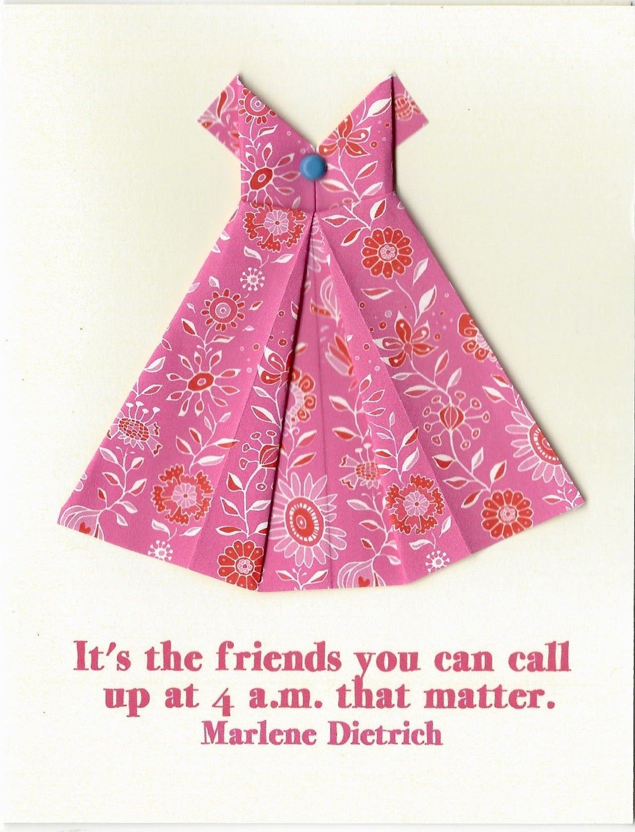 It's a friend that you can call ... friendship notecard Virginia Fitzgerald