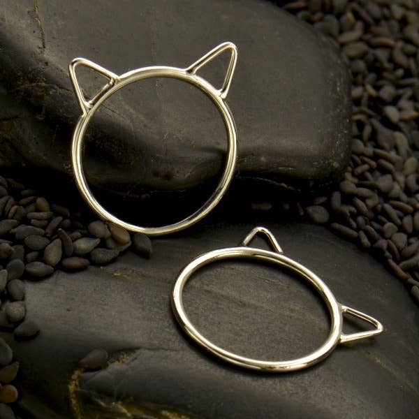 Sterling Silver Large Cat Ring Janine Gerade
