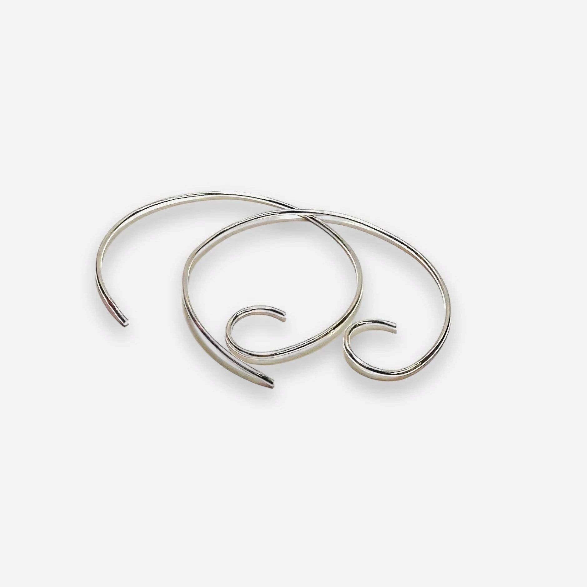 Silver Infinity Hoops-Uni-T Janine Design