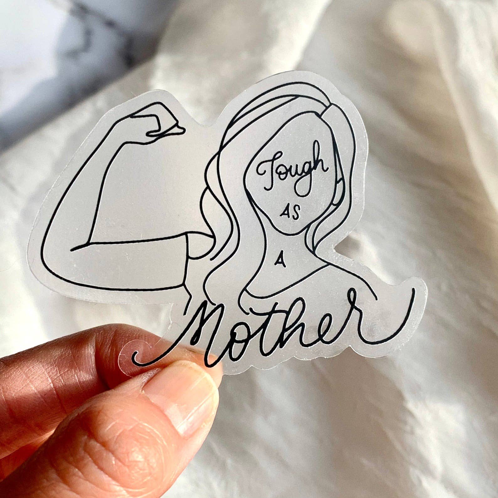 Tough And A Mother sticker Pen and Paces