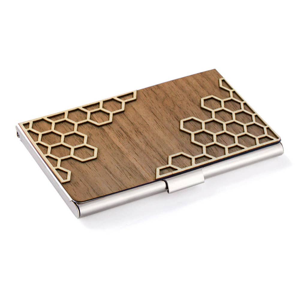Card Case - Honeycomb Treeline and Tide