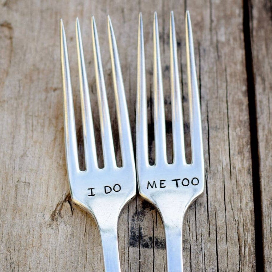 I Do/Me Too Fork Set Pumpernickel and Wry