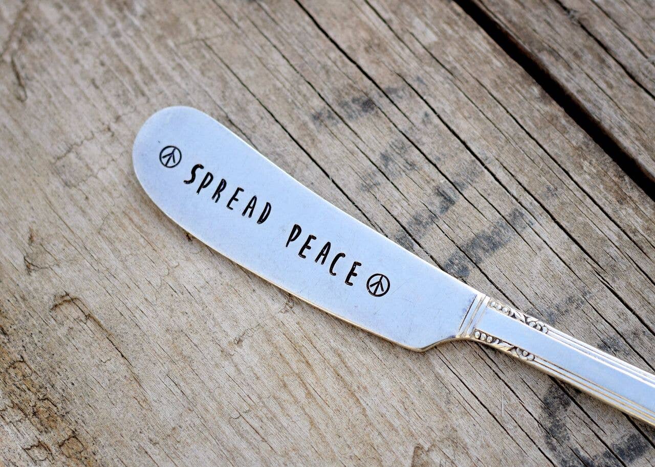Spread Peace Butter Knife Pumpernickel and Wry