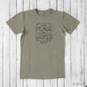 Make Peace With Words: Soft Straight-Cut T-shirt (Choose Color) Uni-T